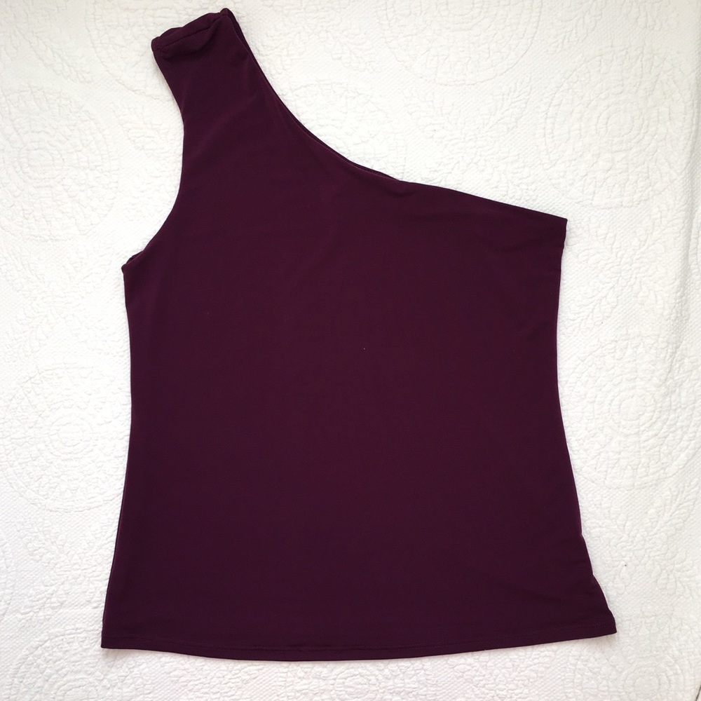 NWOT Bobeau Plum Fashion Top